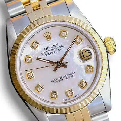 Rolex Datejust Mid-Size Womens 18KY Steel