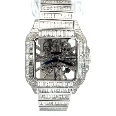 Cartier Santos Winding With White Gold