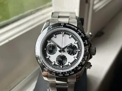 Unknown Custom Built Chronograph VK63 Burgundy Sub-Dials