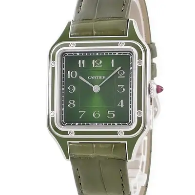 Cartier Santos WGSA0096 Platinum 31. #HDW709