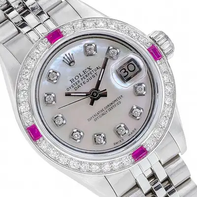 Rolex Datejust Stainless Steel White Mother