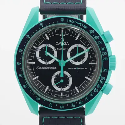 Omega x swatch Speedmaster missions on