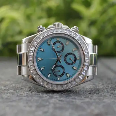 Unknown Custom Built Chronograph VK63 Ice Bezel