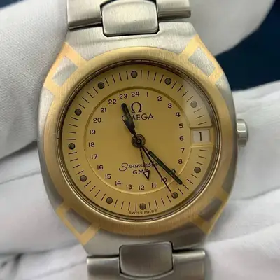 Omega Near OMEGA Seamaster Polaris GMT Yellow