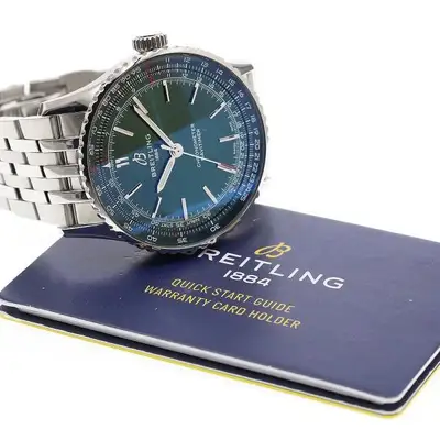 Breitling NAVITIMER B17 A17329 SS Green
