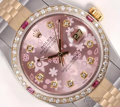 Rolex Datejust Two-Tone Jubilee Diamond Ruby