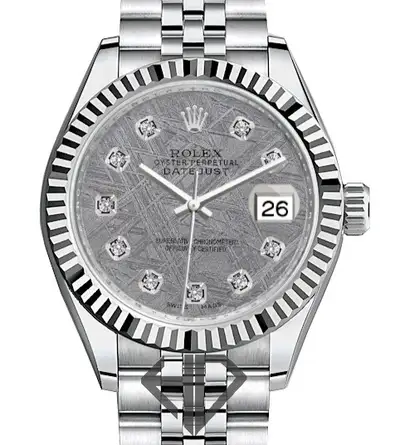 Rolex Women's Rolex Datejust SS Jubilee Meteorite