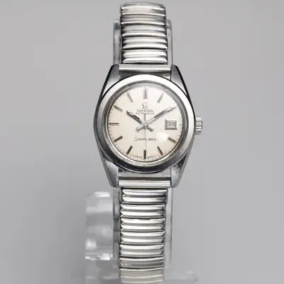 Omega Seamaster White Silver Mini Date