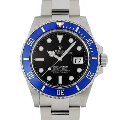 Rolex ROLEX Submariner date 126619LB black WATCH 741654