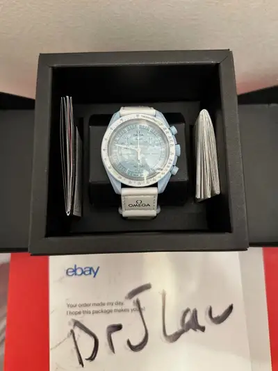 Omega Swatch x Omega Bioceramic Moonswatch Mission To Uranus SO33L100 Blue Men Watch