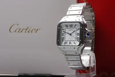 Cartier w/ Paper Cartier Santos de Cartier