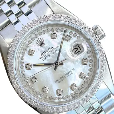 Rolex Datejust Steel Diamond Bezel Jubilee