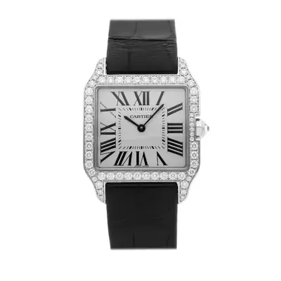 Cartier Santos Dumont White Gold Diamond