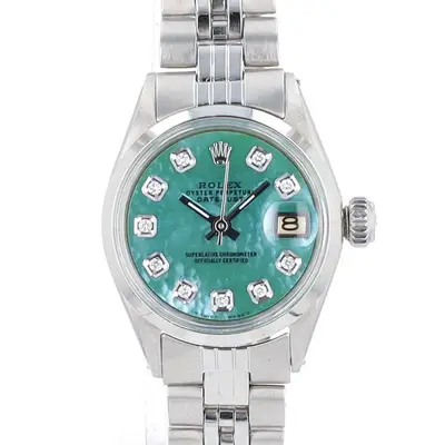 Rolex Datejust Steel Green MOP Smooth