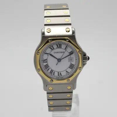Cartier Santos Octagon 18K Yellow Gold