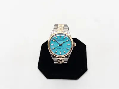 Rolex $14,000 ROLEX OYSTER PERPETUAL BLUE TIffany