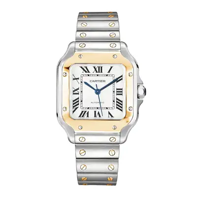 Cartier Santos de Cartier Silver Roman