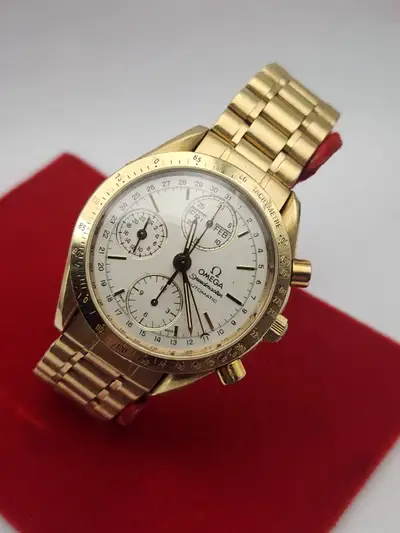 Omega Speedmaster 18k 18ct Gold Triple
