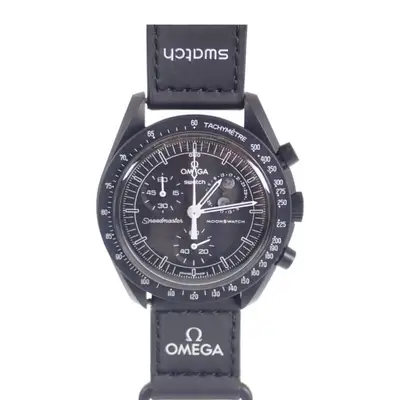 Omega Swatch Moonphase Speedmaster Ceramic Nylon