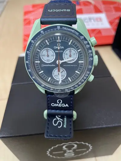 Omega x Swatch Speedmaster Mission on
