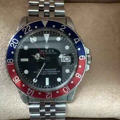 Rolex GMT Master Steel Pepsi Bezel