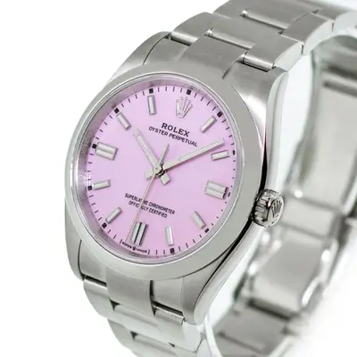 Rolex Oyster Perpetual Steel Candy Pink