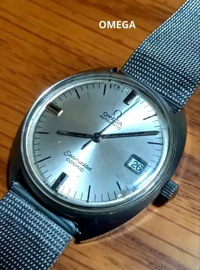 Omega Seamaster Cosmic Date Silver 3.8cm