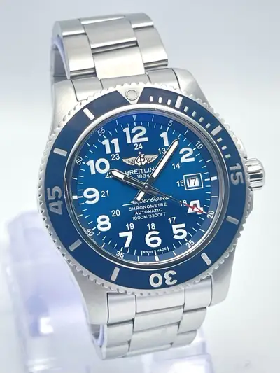 Breitling Superocean ll A17392 Blue Bezel