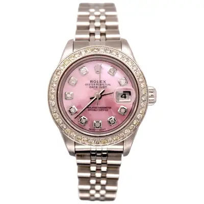 Rolex Datejust Steel 1.25ct Pink Pave