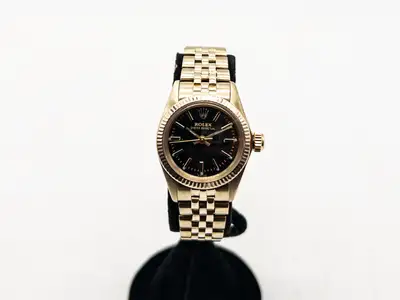 Rolex $25,000 ROLEX Oyster Perpetual BLACK 14k