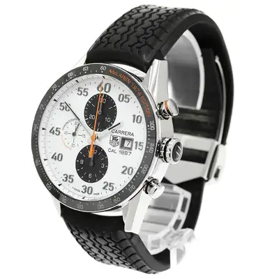 TAG Heuer Carrera CAR2A12 White;Black Chronograph