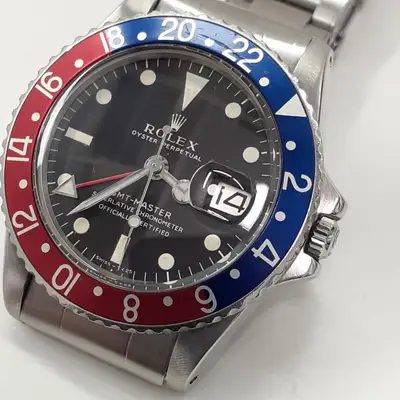 Rolex GMT Master Steel Pepsi Red