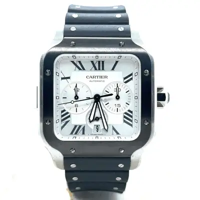 Cartier Santos XL Black ADLC Stainless