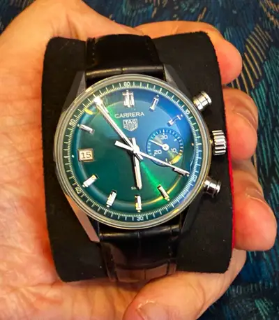 TAG Heuer Carrera Chronograph Glassbox Leather