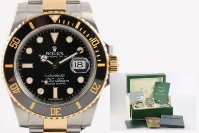 Rolex Rolex Submariner 116613N 40mm Stainless Steel & 18k Gold 2013 Watch Box & Papers