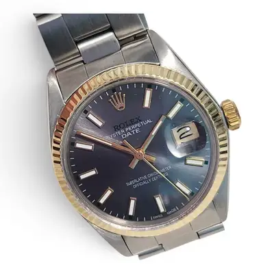 Rolex Date Two Tone Slate Grey