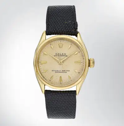 Rolex Oyster Perpetual "Bubbleback" Waffle 18K