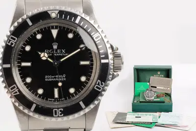 Rolex Vintage! Rolex Submariner 5513 Stainless Steel Watch
