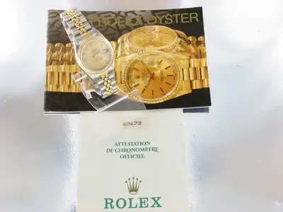Rolex DATEJUST STAINLESS STEEL GOLD DIAMOND