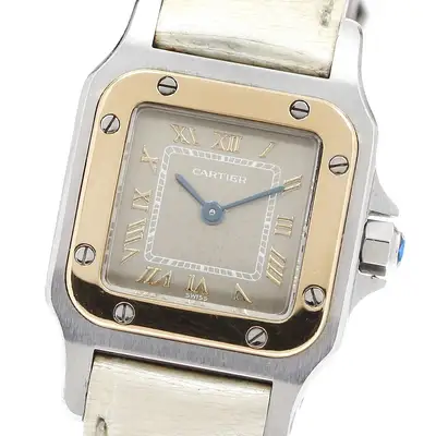 Cartier Santos GalbeeSM W20031C4 YG bezel