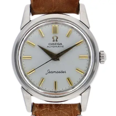 Omega Seamaster Stainless Steel Leather Women’s