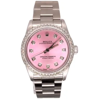 Rolex Oyster Perpetual 1.75ct Diamonds Steel