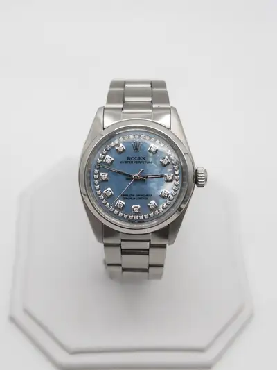 Rolex $14,000 ROLEX Oyster Perpetual Blue MOP
