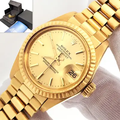 Rolex President Champagne Index Yellow Gold