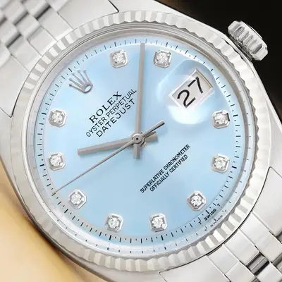 Rolex DATEJUST 1601 ICE BLUE DIAMOND