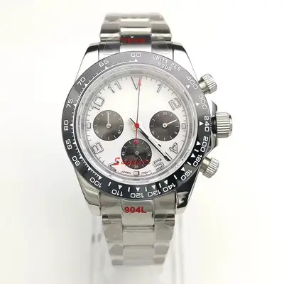 Unknown White Mod Japan TMI VK63 Chronograph