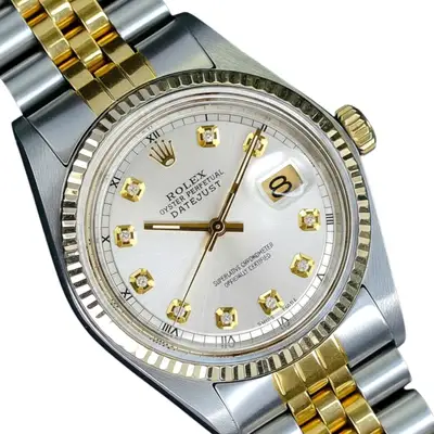 Rolex Datejust Two-Tone Silver Fluted Bezel