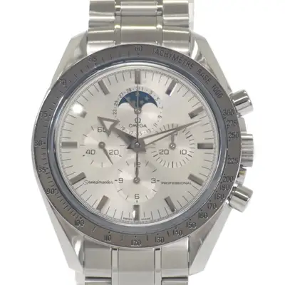 Omega Speedmaster Professional Moonphase SS Silver