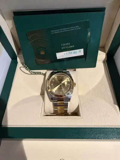 Rolex Datejust in Oystersteel and yellow