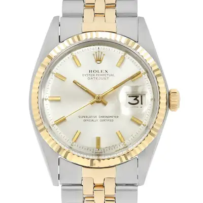 Rolex Datejust 1601 Silver bar 33